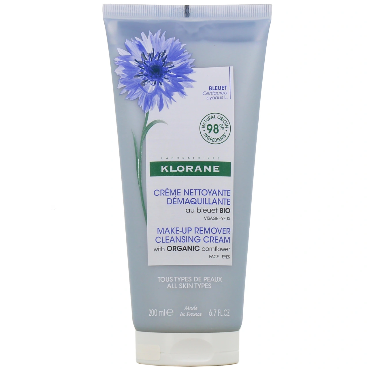 Klorane Crème Nettoyante Démaquillante Bleuet - Klorane