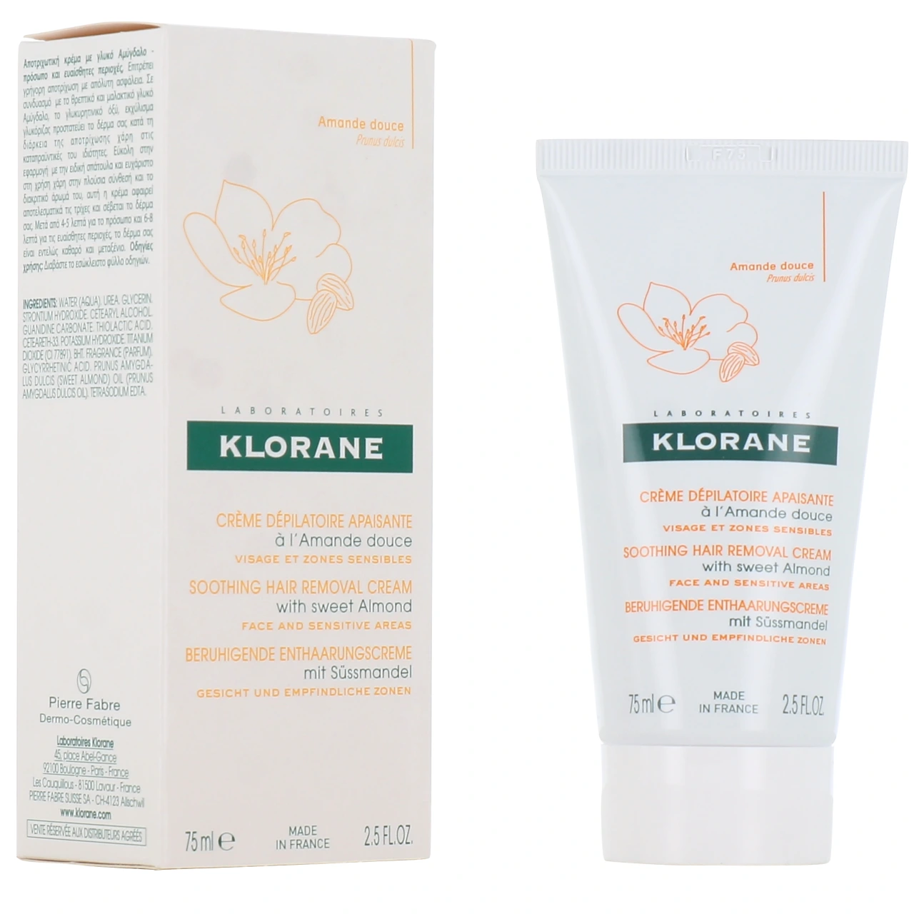 Klorane Crème Dépilatoire Apaisante à l'Amande Douce - Klorane