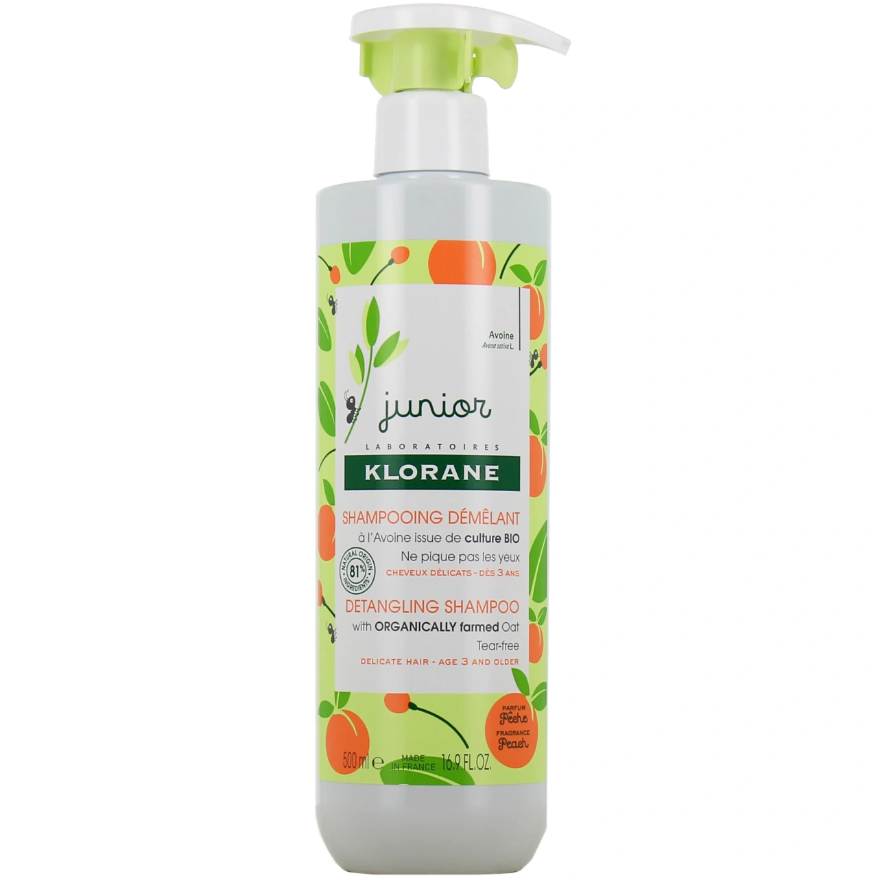 Klorane Junior Shampooing Démêlant Pêche - Vue 4