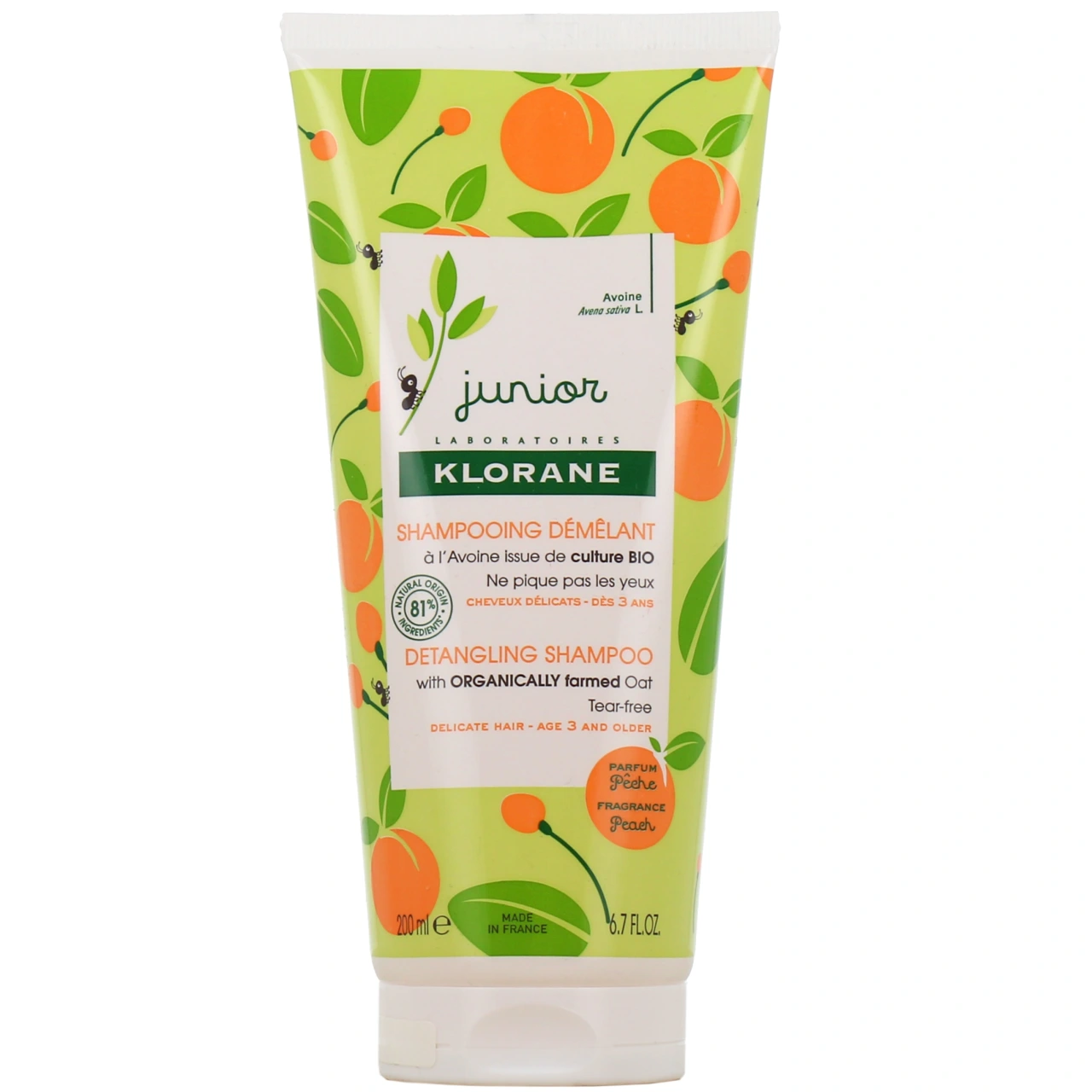 Klorane Junior Shampooing Démêlant Pêche - Klorane