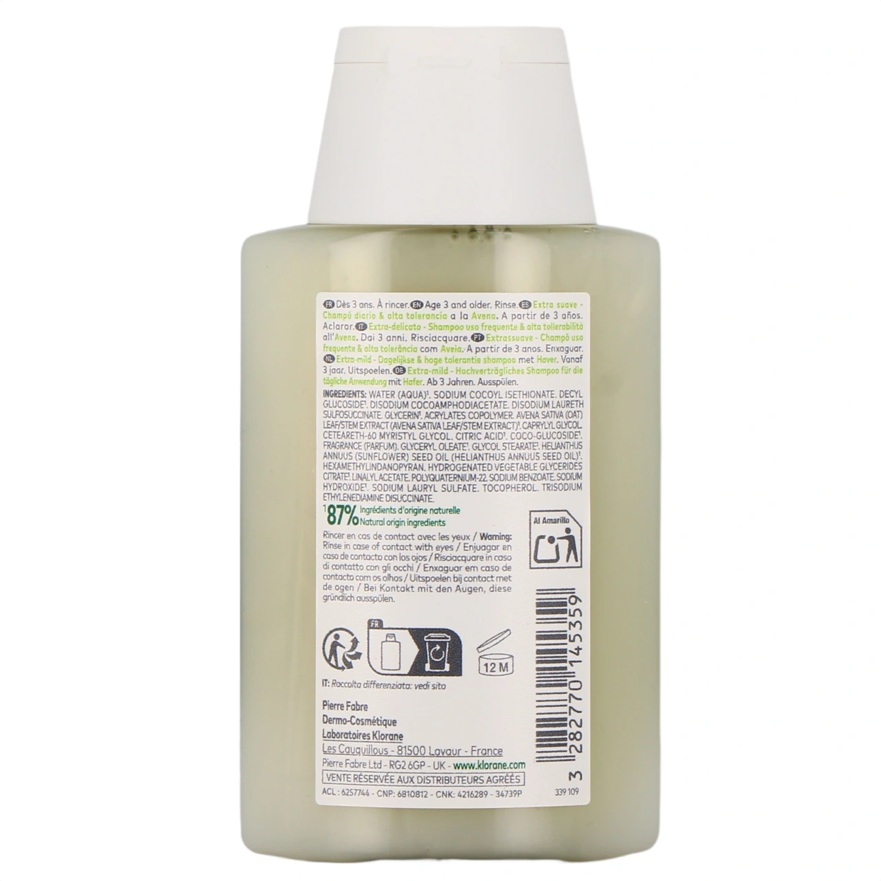 Klorane Shampoing Extra-Doux à l'Avoine - Vue 3