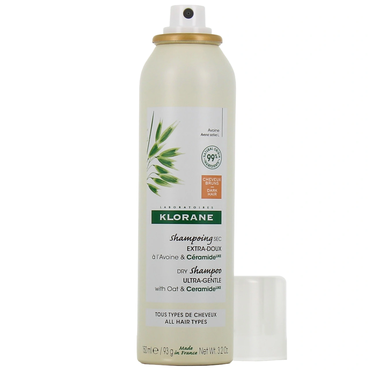Klorane Shampoing Sec Avoine Céramide Cheveux Bruns - Vue 4