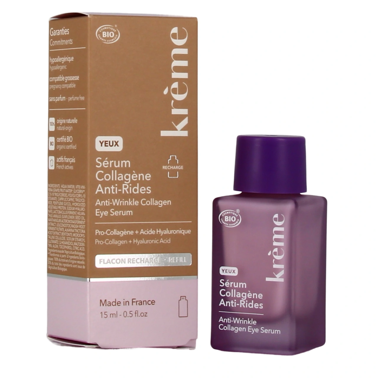 Krème Sérum Collagène Anti-Rides Yeux Bio - Krème