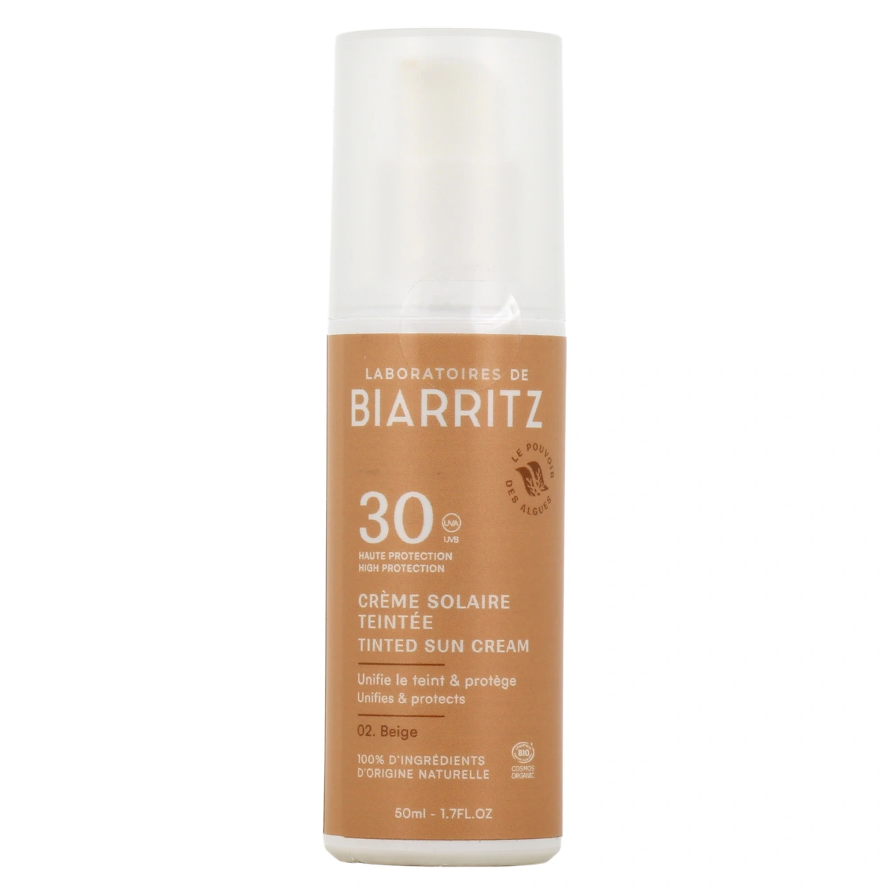 Laboratoires de Biarritz Crème solaire visage teintée SPF30 - Laboratoires de Biarritz