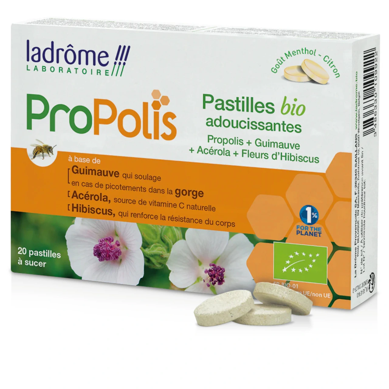 Ladrôme Propolis Pastilles Bio Adoucissantes - Ladrôme
