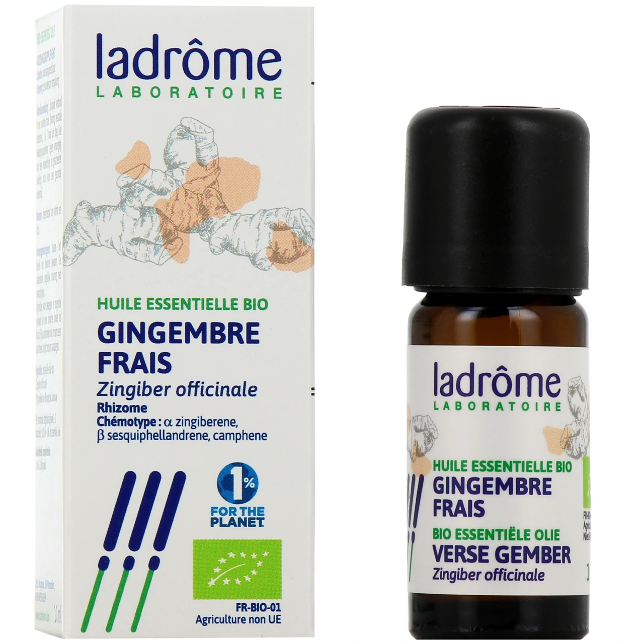 Ladrôme Huile Essentielle Gingembre Frais Bio - Ladrôme