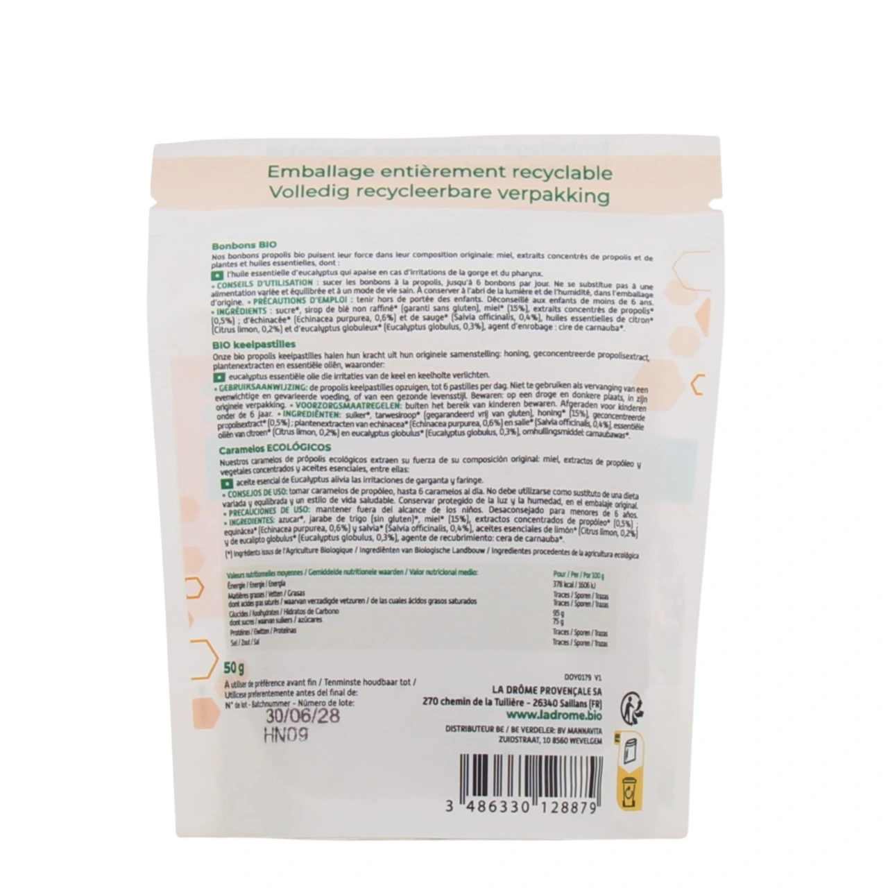 Ladrôme ProPolis Bonbons Bio - Vue 2