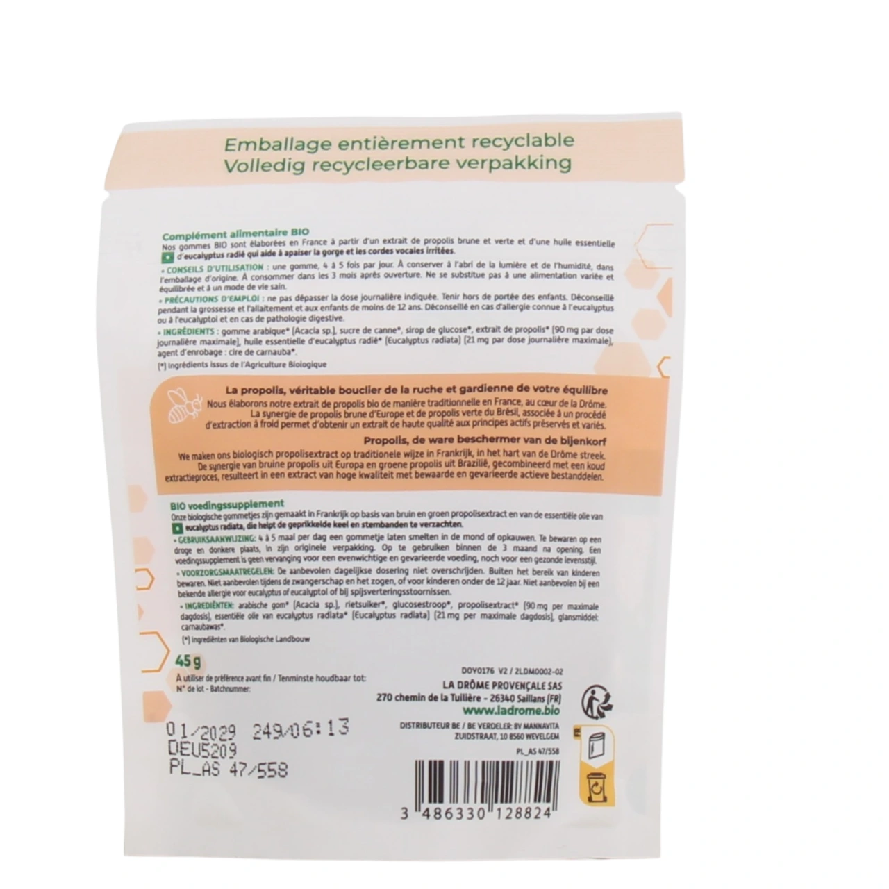 Ladrôme ProPolis Gommes Eucalyptus Bio - Vue 2