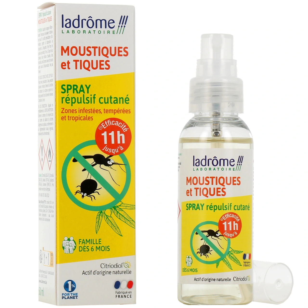 Ladrôme Spray Répulsif Moustiques et Tiques - Ladrôme
