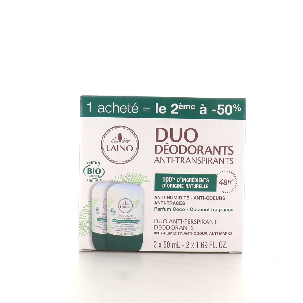 Laino Déodorant Anti-transpirant Coco Bio - Laino