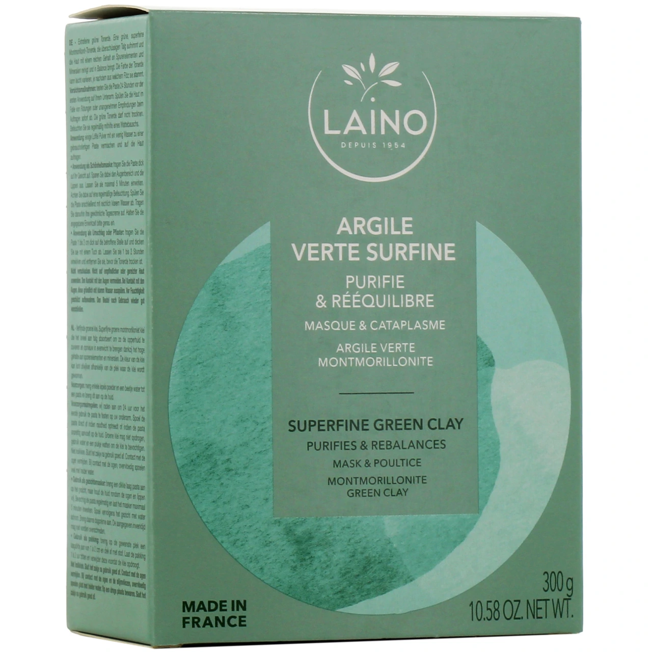 Laino Masque et Cataplasme Argile Verte Surfine - Laino