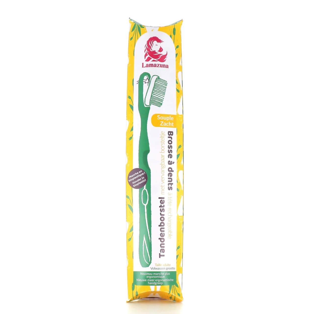 Lamazuna Brosse à dents souple végétale Bio - Vue 5