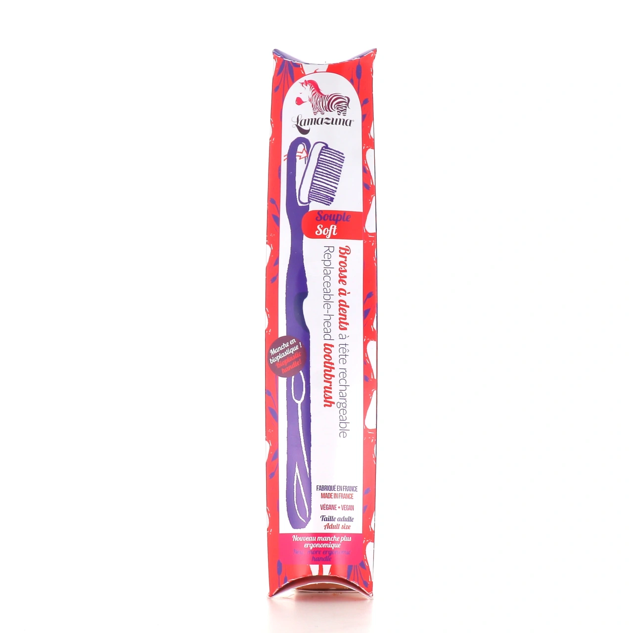 Lamazuna Brosse à dents souple végétale Bio - Vue 3