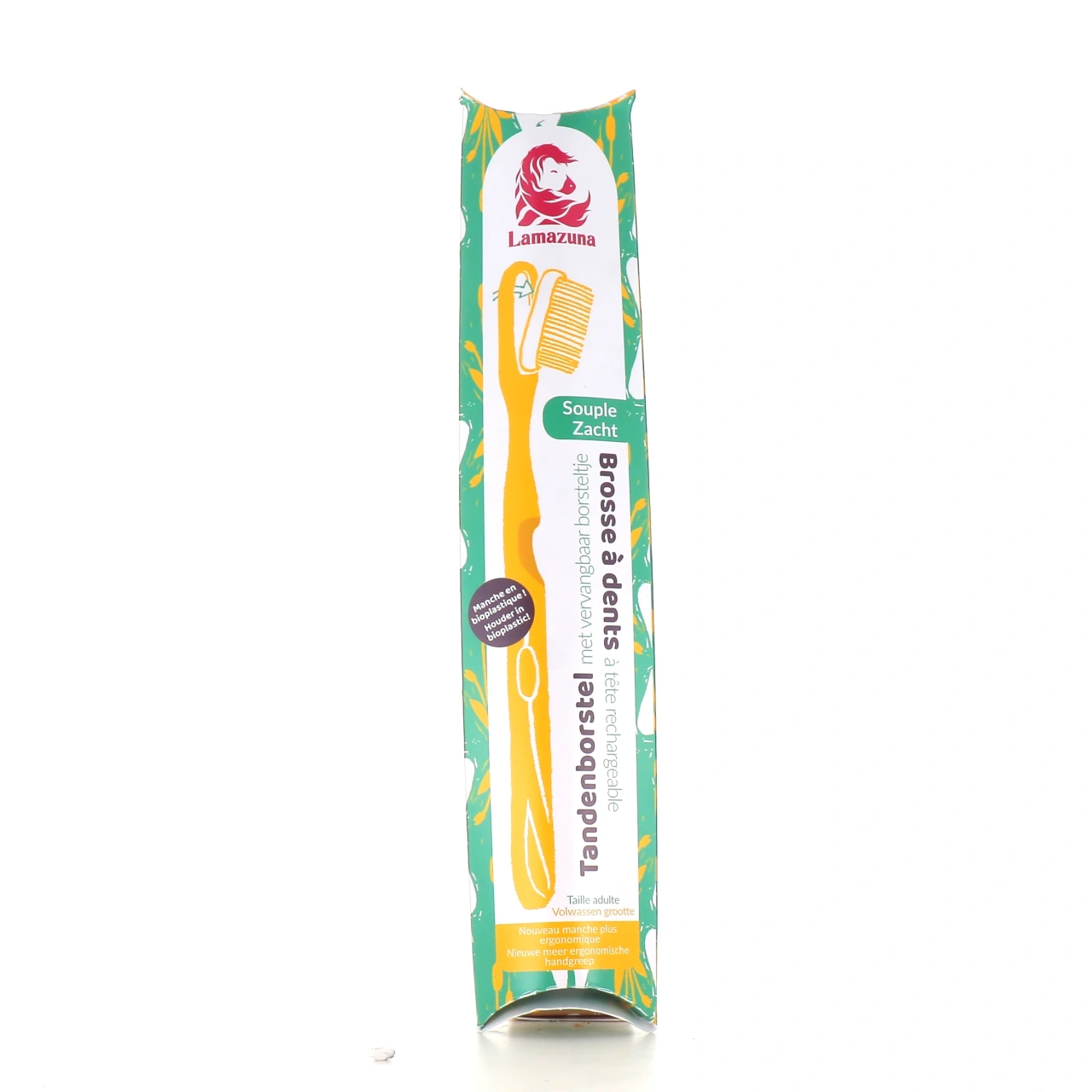 Lamazuna Brosse à dents souple végétale Bio - Vue 2