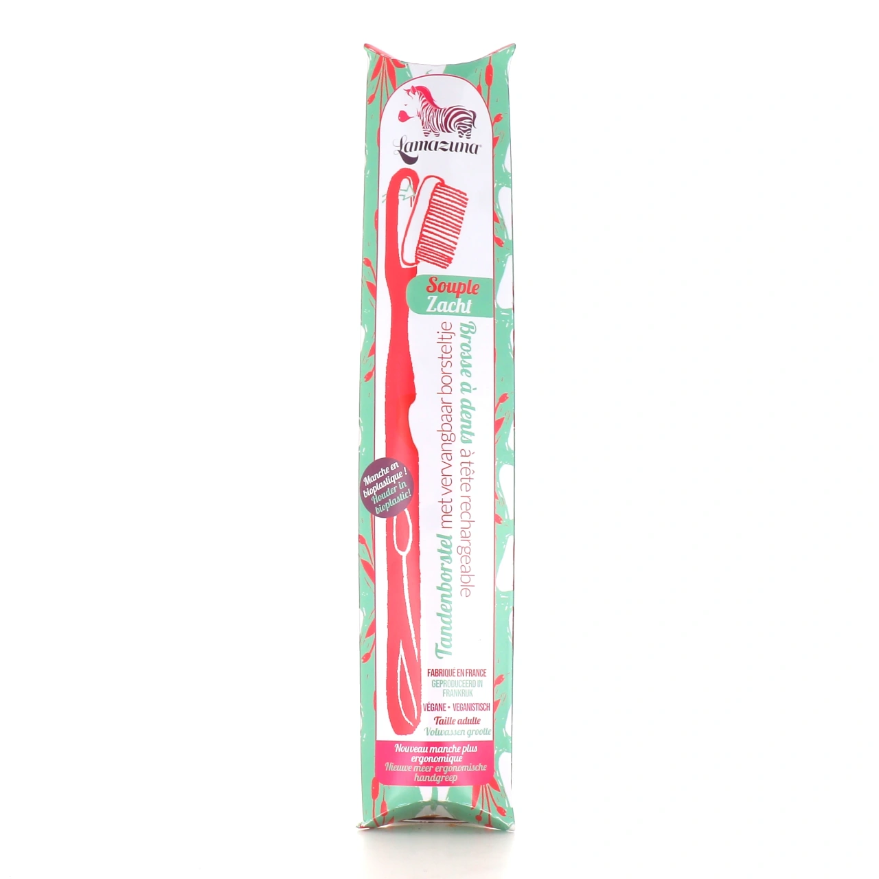 Lamazuna Brosse à dents souple végétale Bio - Vue 4