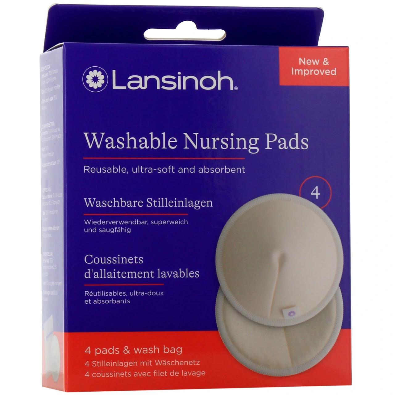 Lansinoh Coussinets Allaitement Lavables - Lansinoh