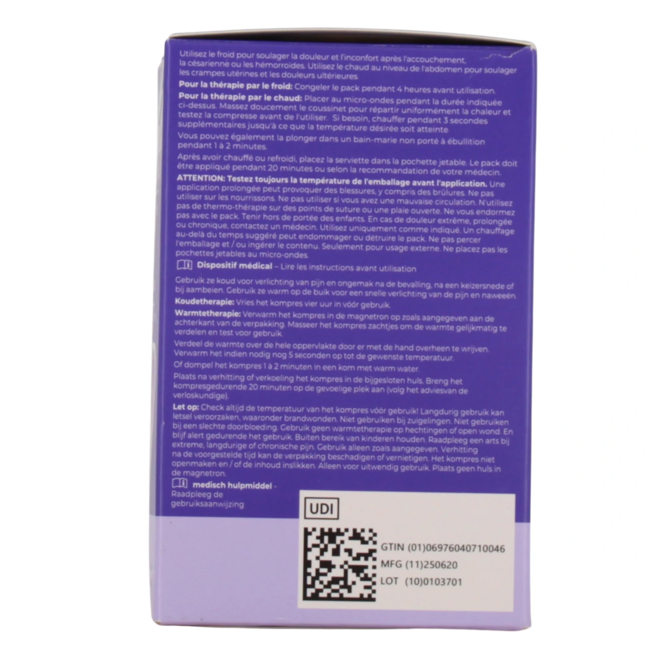Lansinoh Serviette Post-Accouchement Froid/Chaud - Vue 3
