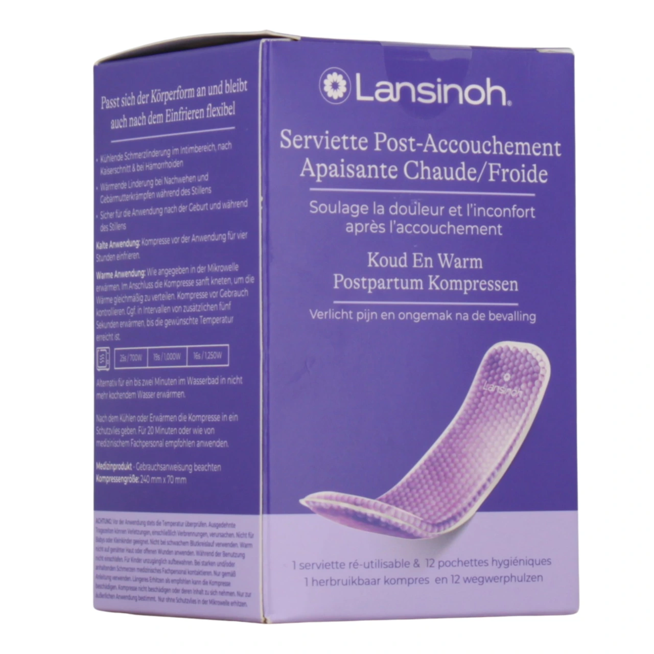 Lansinoh Serviette Post-Accouchement Froid/Chaud - Vue 2