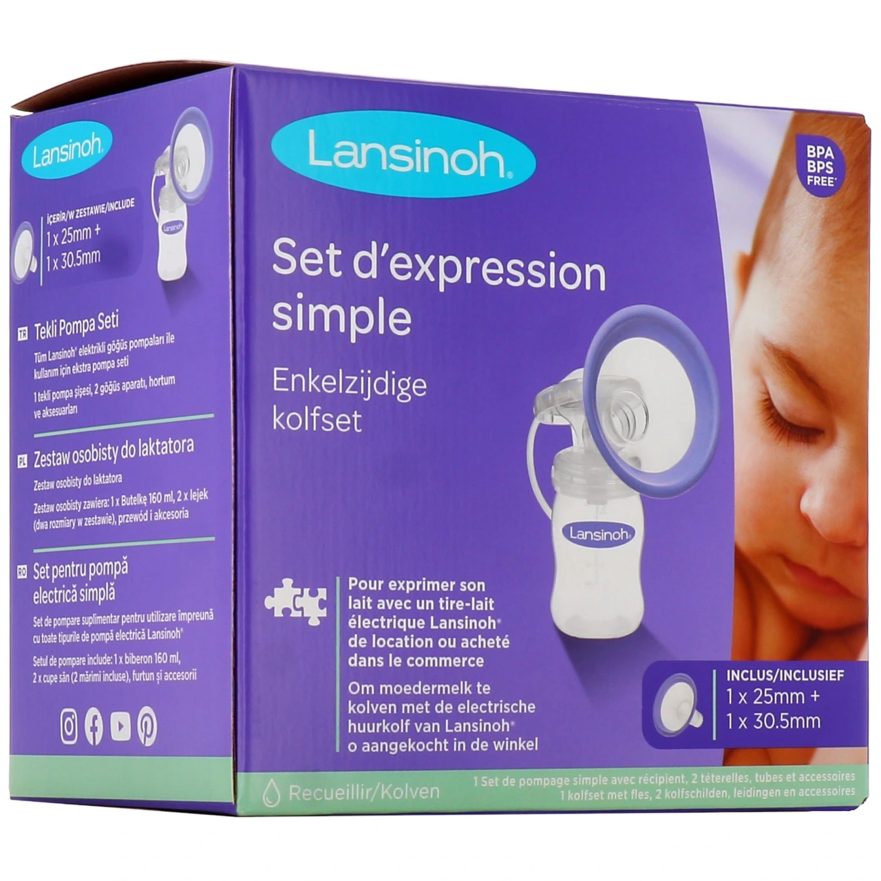 Lansinoh Set d'Expression pour Tire-Lait - Lansinoh