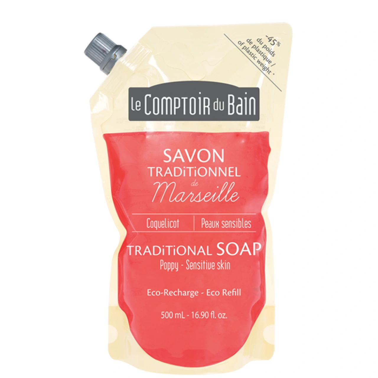 Le comptoir du Bain Eco Recharge Savon de Marseille Liquide - Le comptoir du bain 