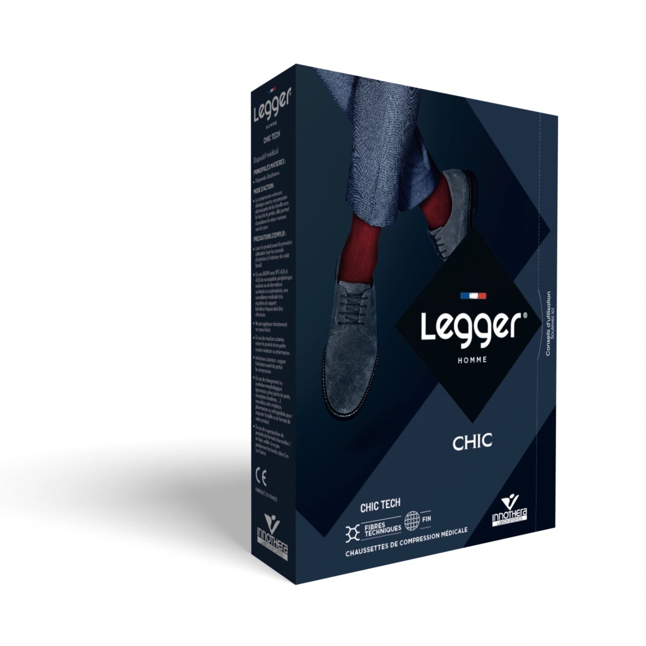 Legger Bas Autofixant Homme Chic Tech Classe 2 - Vue 6