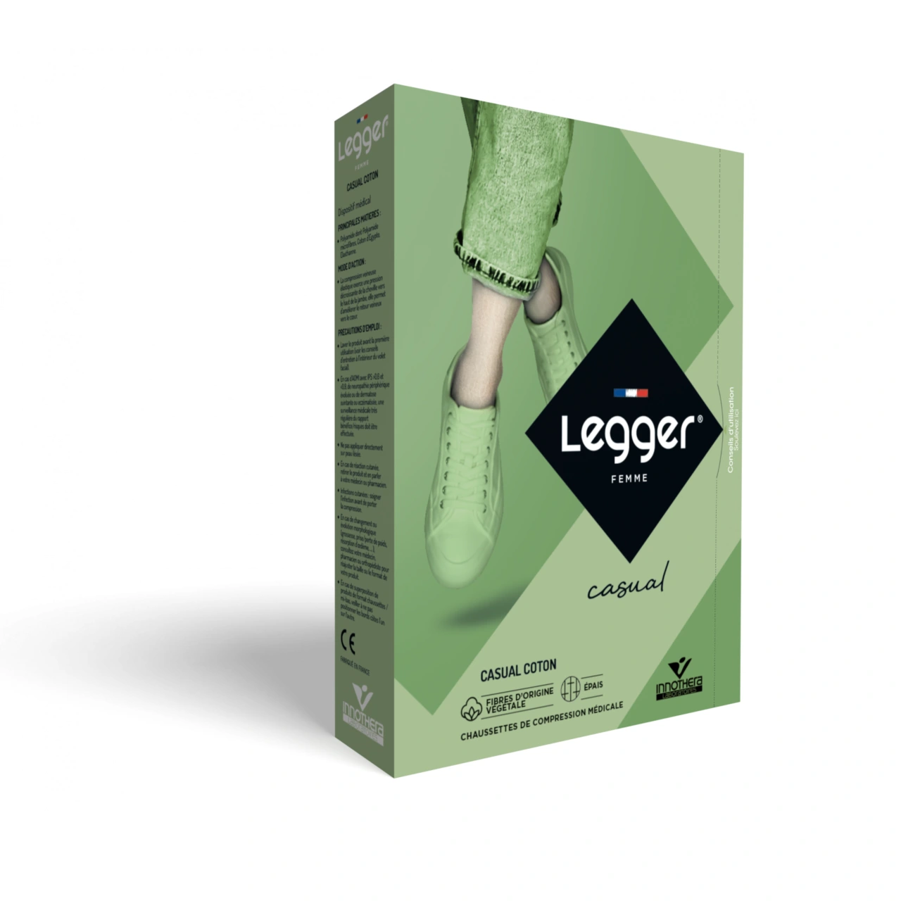 Legger Chaussettes Femme Casual Coton Classe 2 - Vue 5