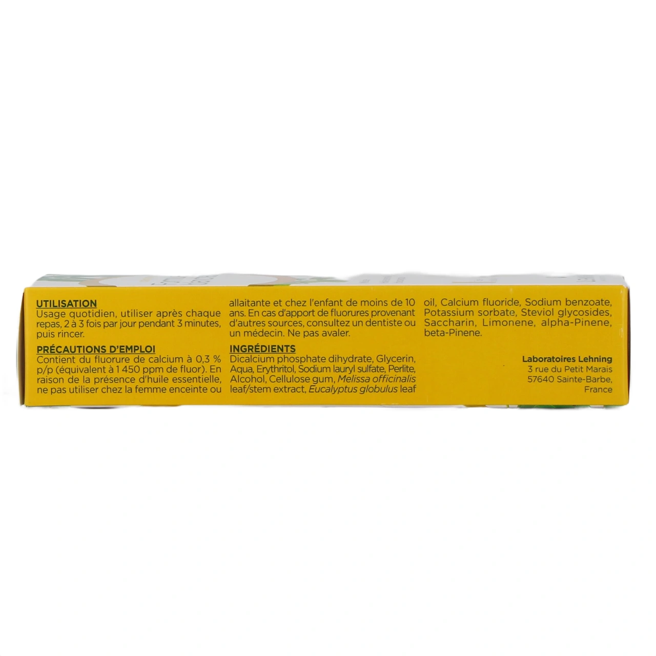 Lehning Dentifrice Bio Formule Blancheur - Vue 3