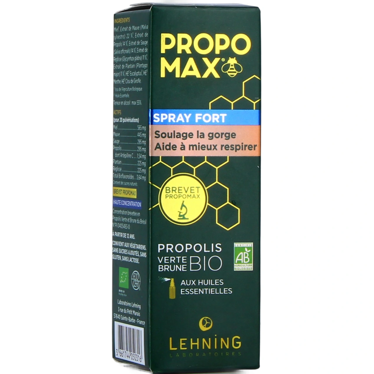 Lehning Propomax Spray Gorge Fort Propolis Bio - Propomax