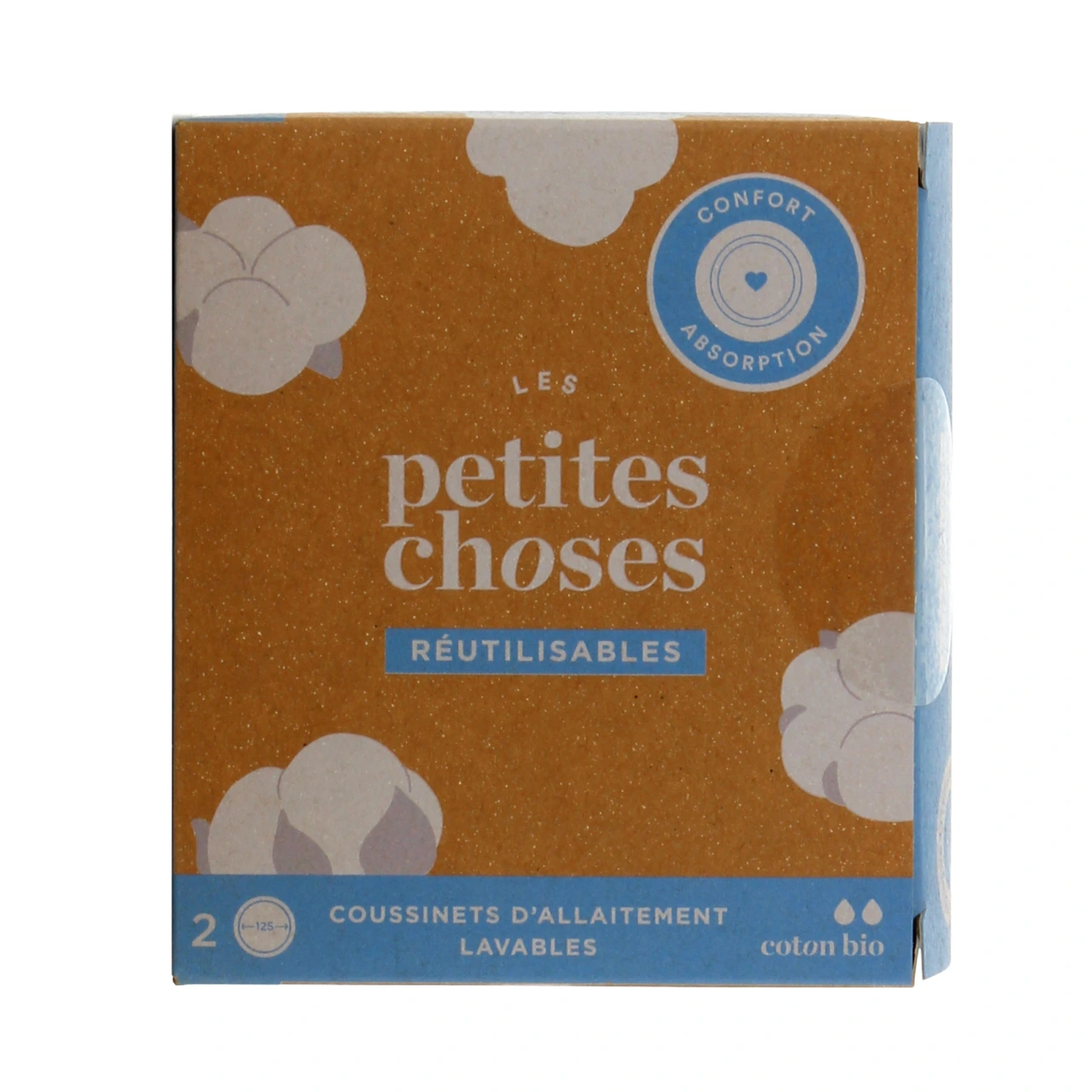 Les Petites Choses Coussinets d'allaitement lavables Coton Bio - Vue 3