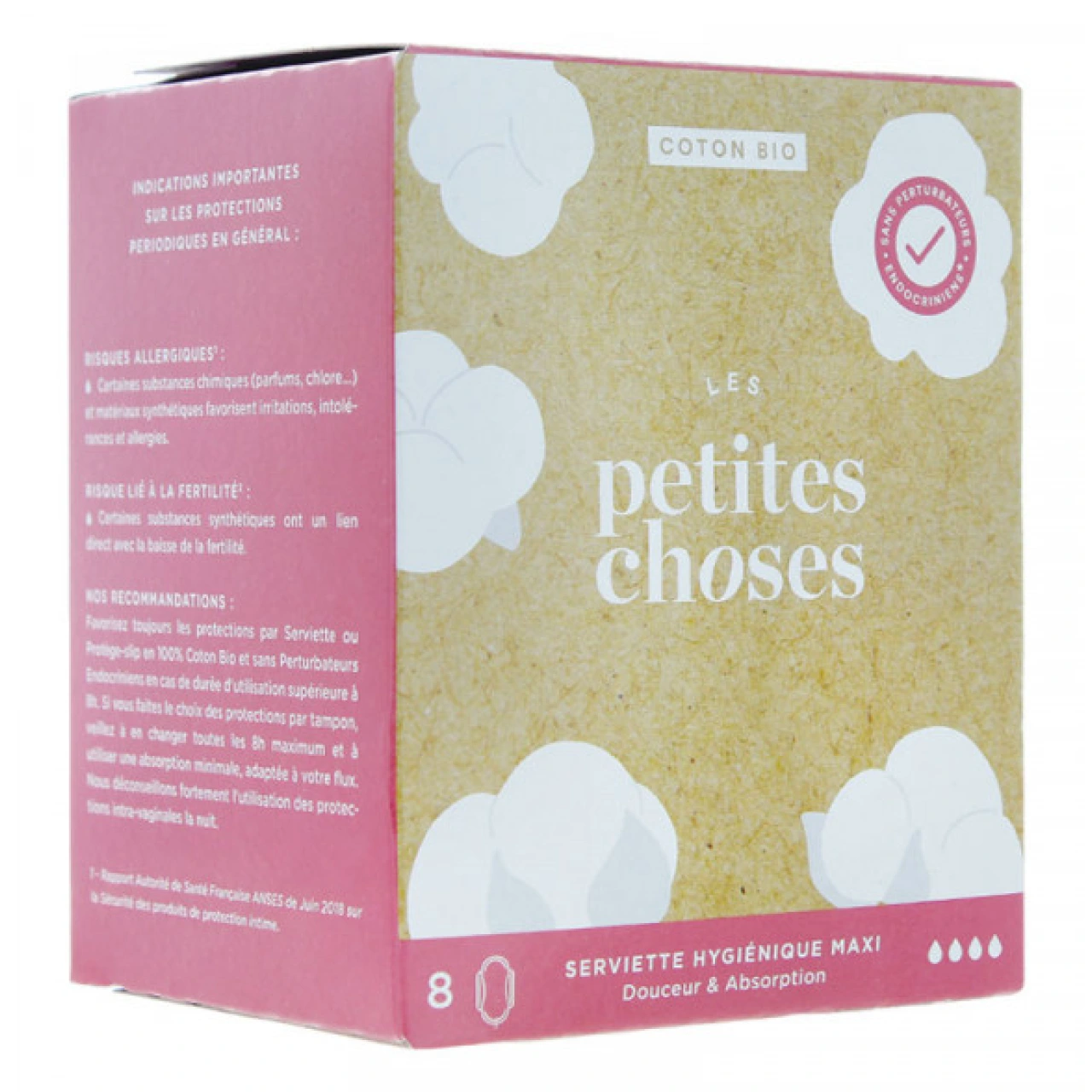 Les Petites Choses Serviettes Hygiéniques Extra Long Coton Bio - Vue 3
