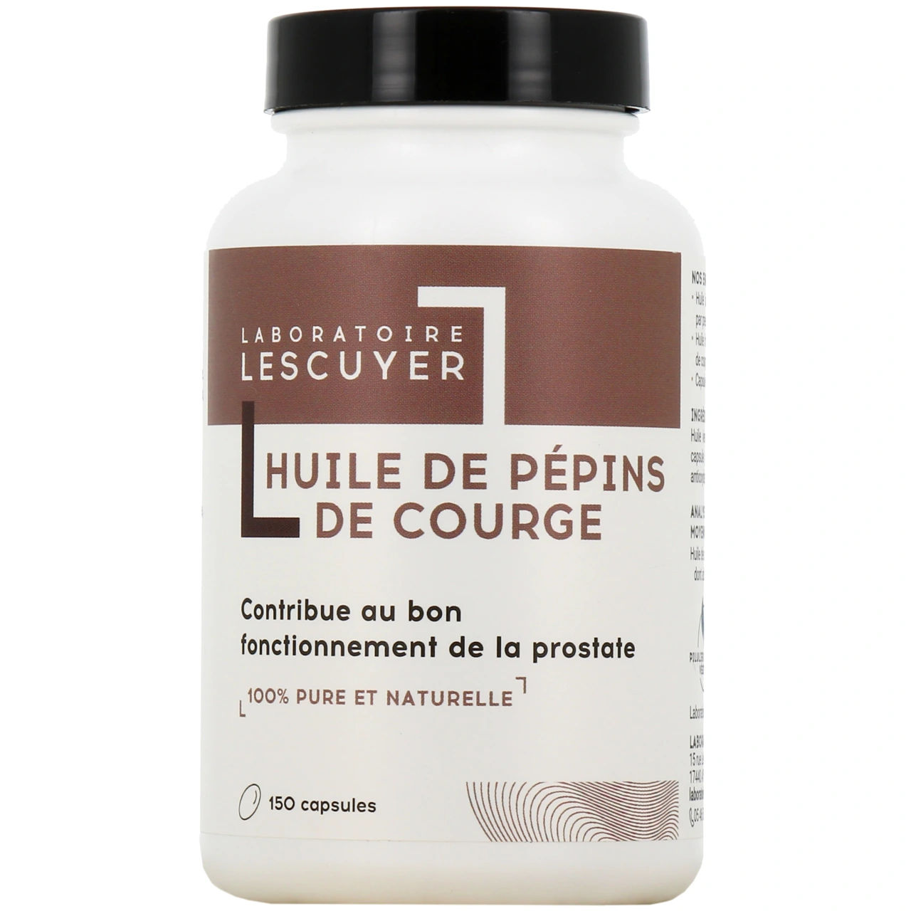 Lescuyer Huile de Pépins de Courge - Laboratoire Lescuyer