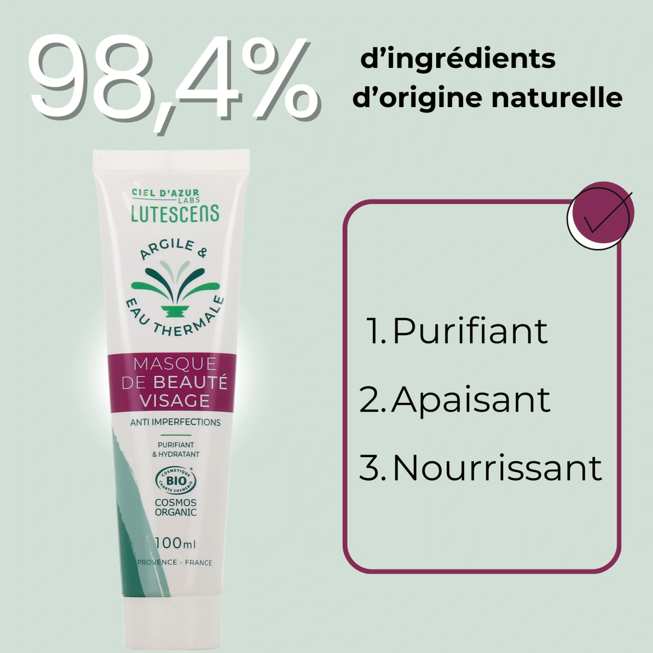 Lutescens Masque de Beauté Visage Bio - Vue 2
