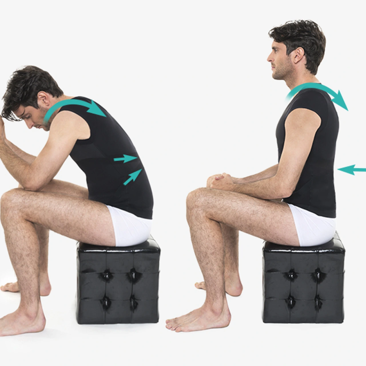 T-shirt Discret Correcteur de Posture - Vue 3