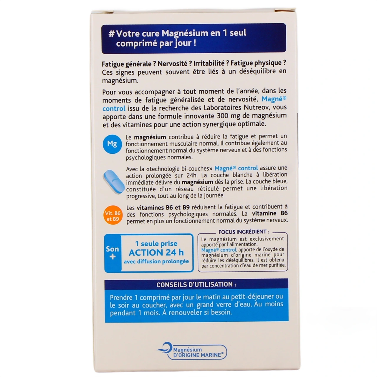 Magné Control Magnésium Marin 300mg - Vue 8