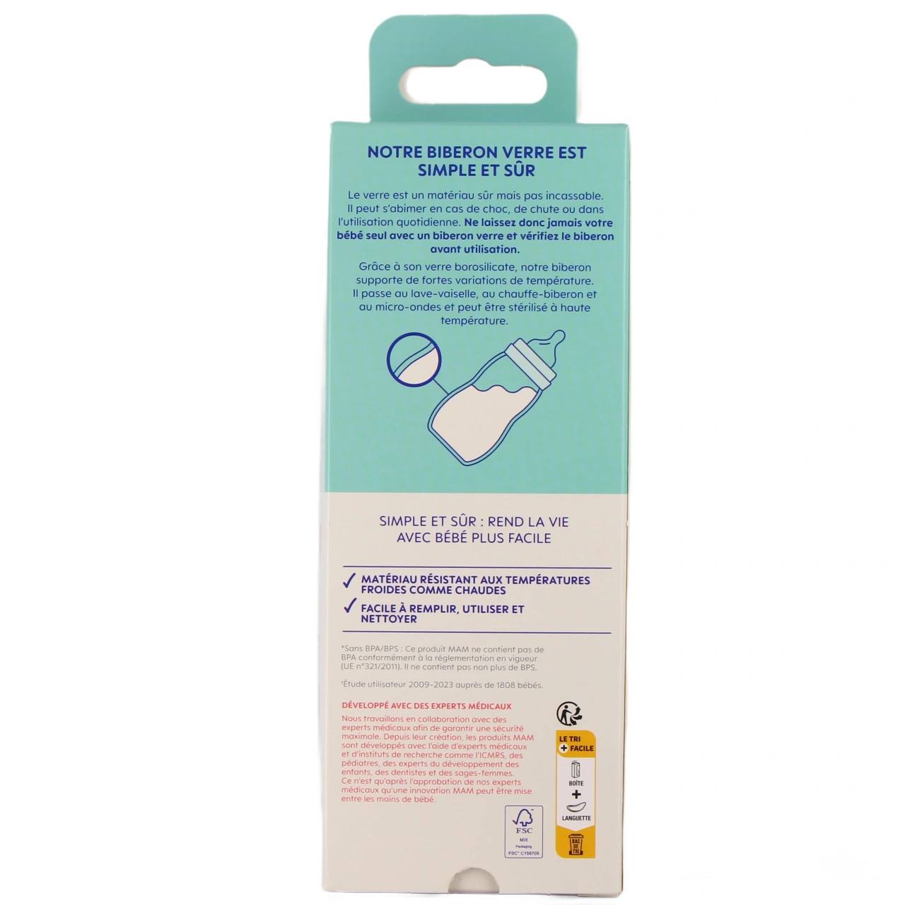 MAM Biberon Verre 260ml - Vue 3