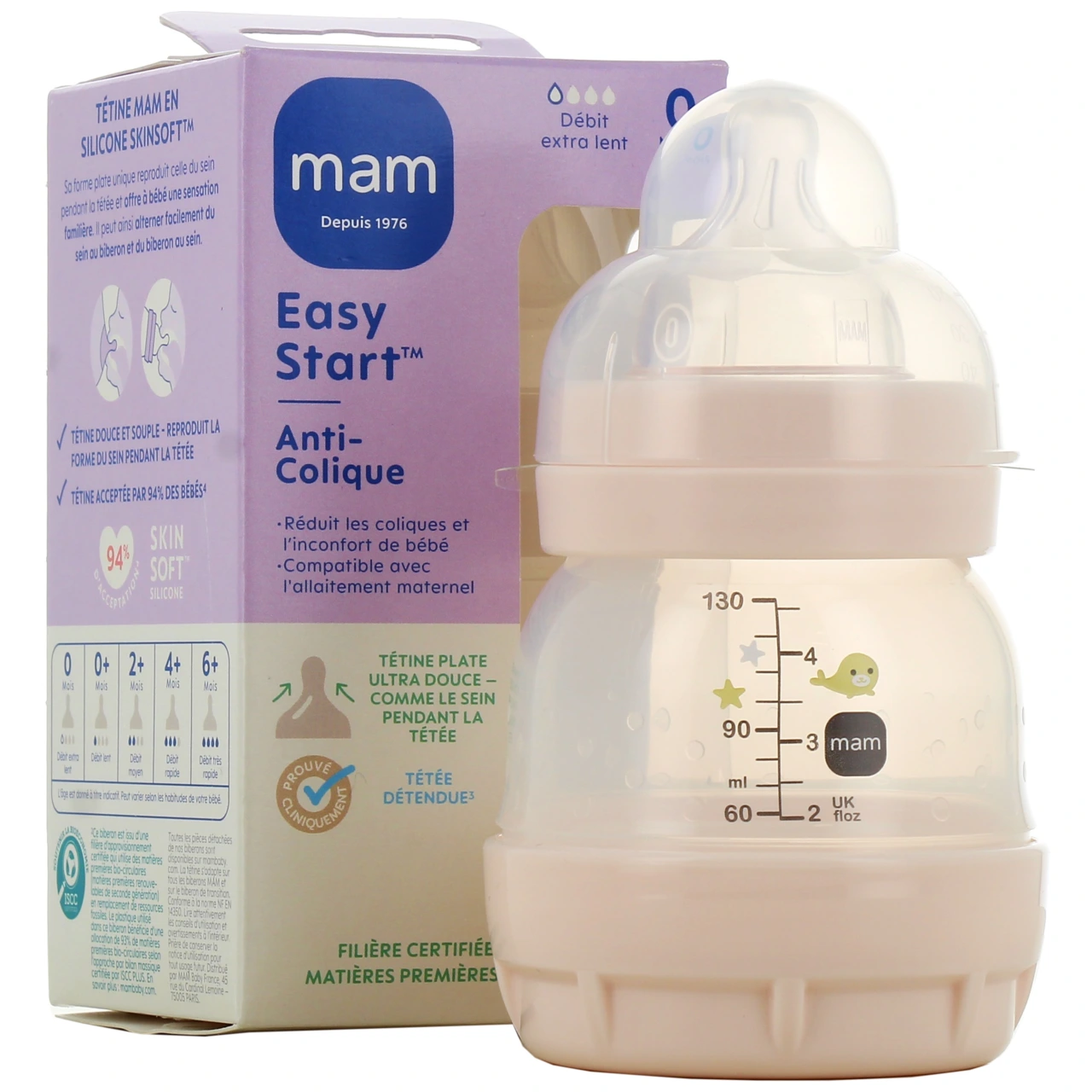 MAM Easy Start Biberon Anti-colique 130ml - MAM