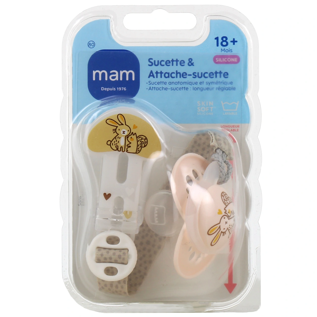 MAM Kit Sucette Anatomique & Attache-Sucette +18 mois - Vue 2