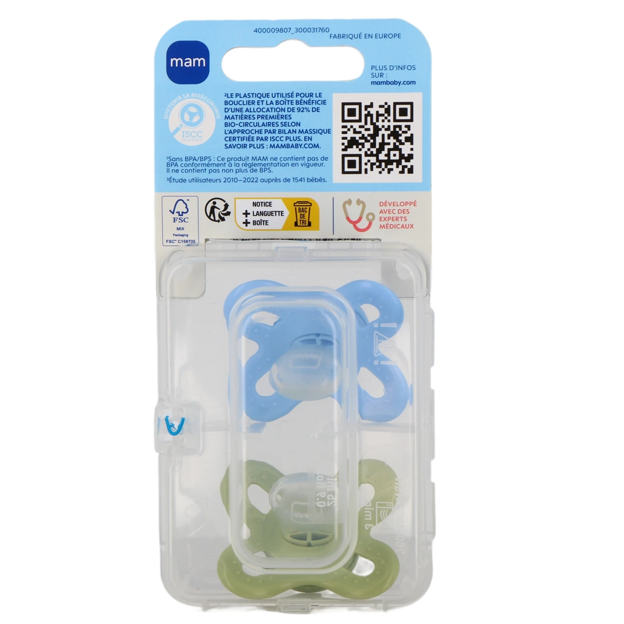 MAM Original Naissance Sucettes Silicone 0-2 mois - Vue 3