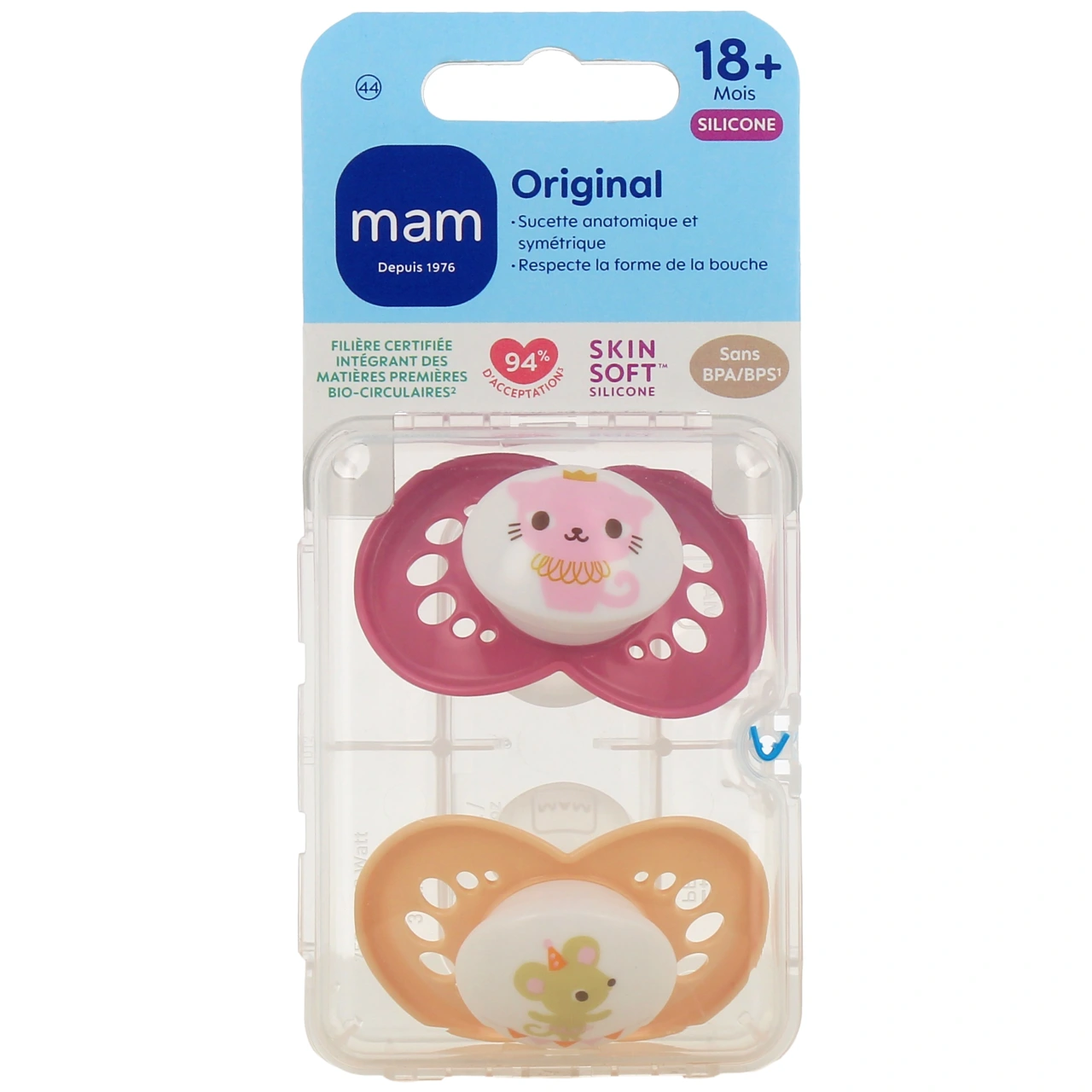 MAM Original Sucette Silicone 18 mois et + - Vue 3