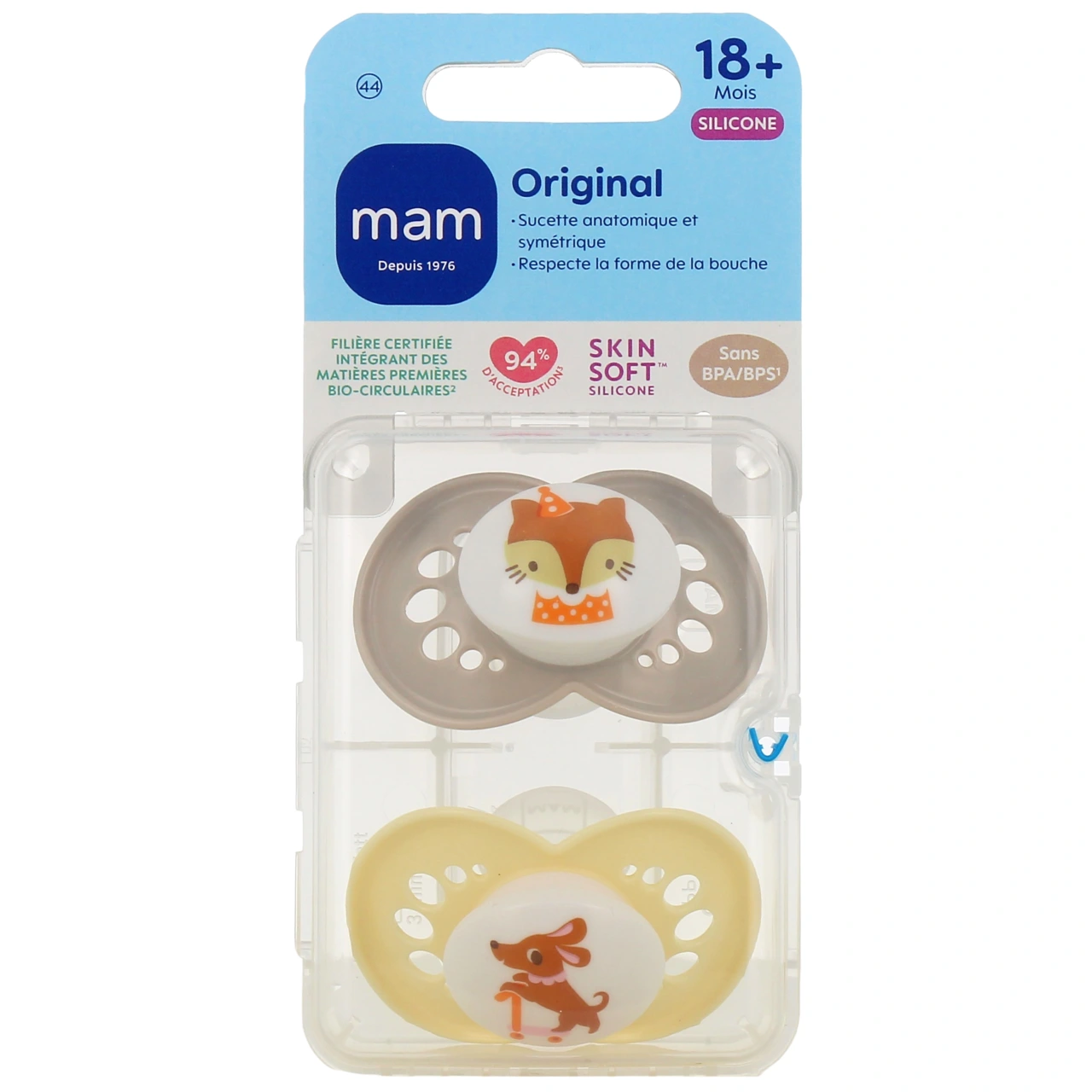 MAM Original Sucette Silicone 18 mois et + - Vue 2