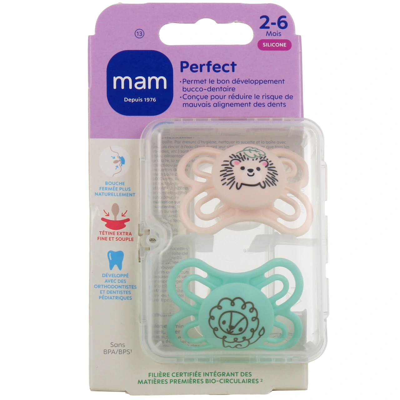 MAM Perfect Sucette Silicone 2-6 mois - Vue 2