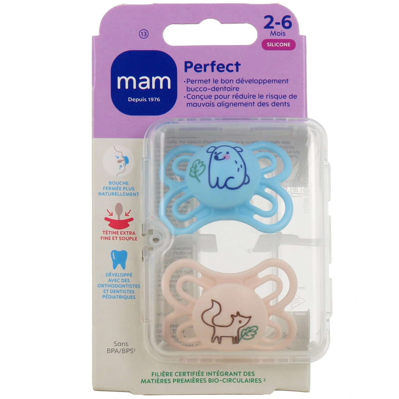 MAM Perfect Sucette Silicone 2-6 mois - Vue 3