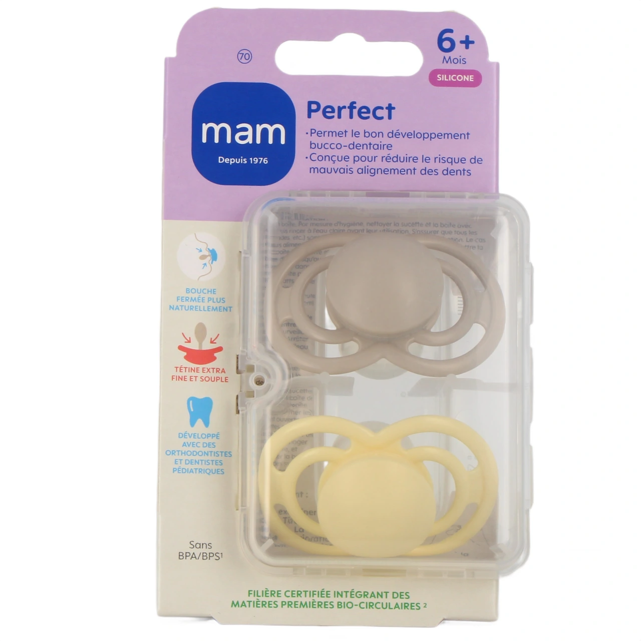 MAM Perfect Sucette Silicone 6 mois et + - Vue 8