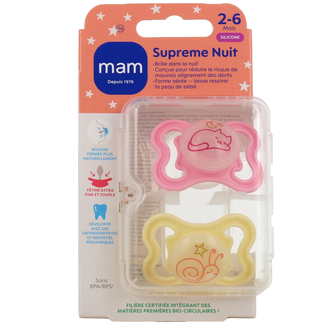 MAM Supreme Sucettes anatomiques silicone X2 - Vue 12