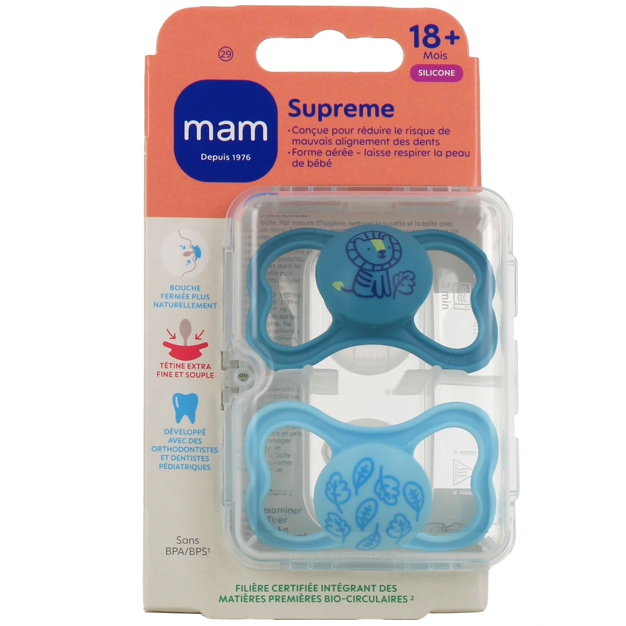MAM Supreme Sucettes anatomiques silicone X2 - Vue 3