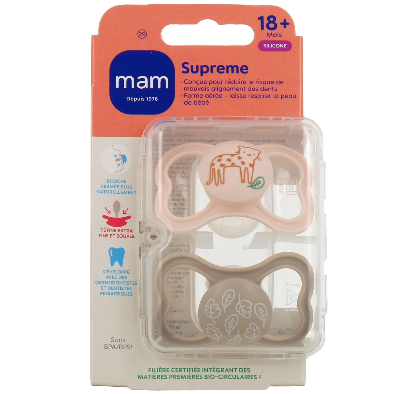 MAM Supreme Sucettes anatomiques silicone X2 - Vue 2