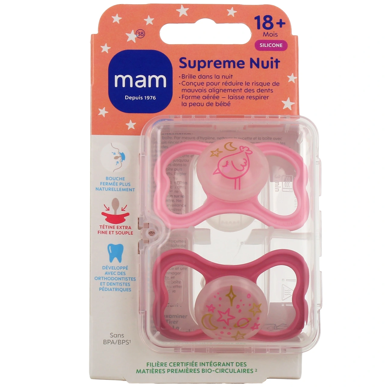 MAM Supreme Sucettes anatomiques silicone X2 - Vue 5