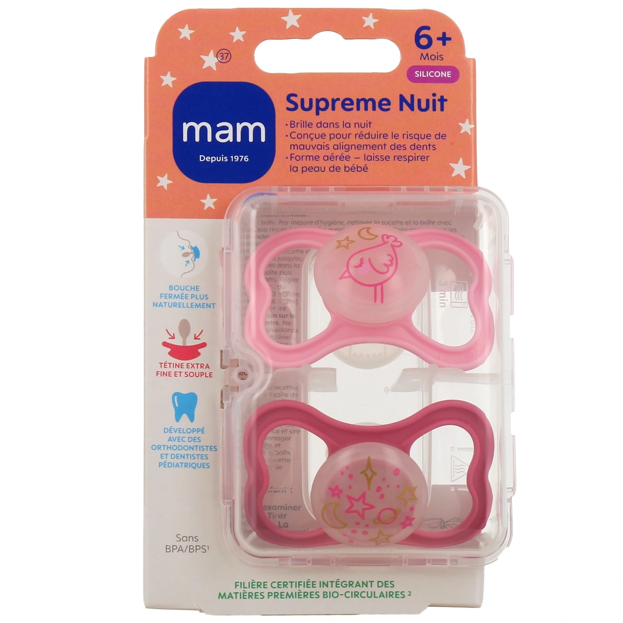 MAM Supreme Sucettes anatomiques silicone X2 - Vue 18