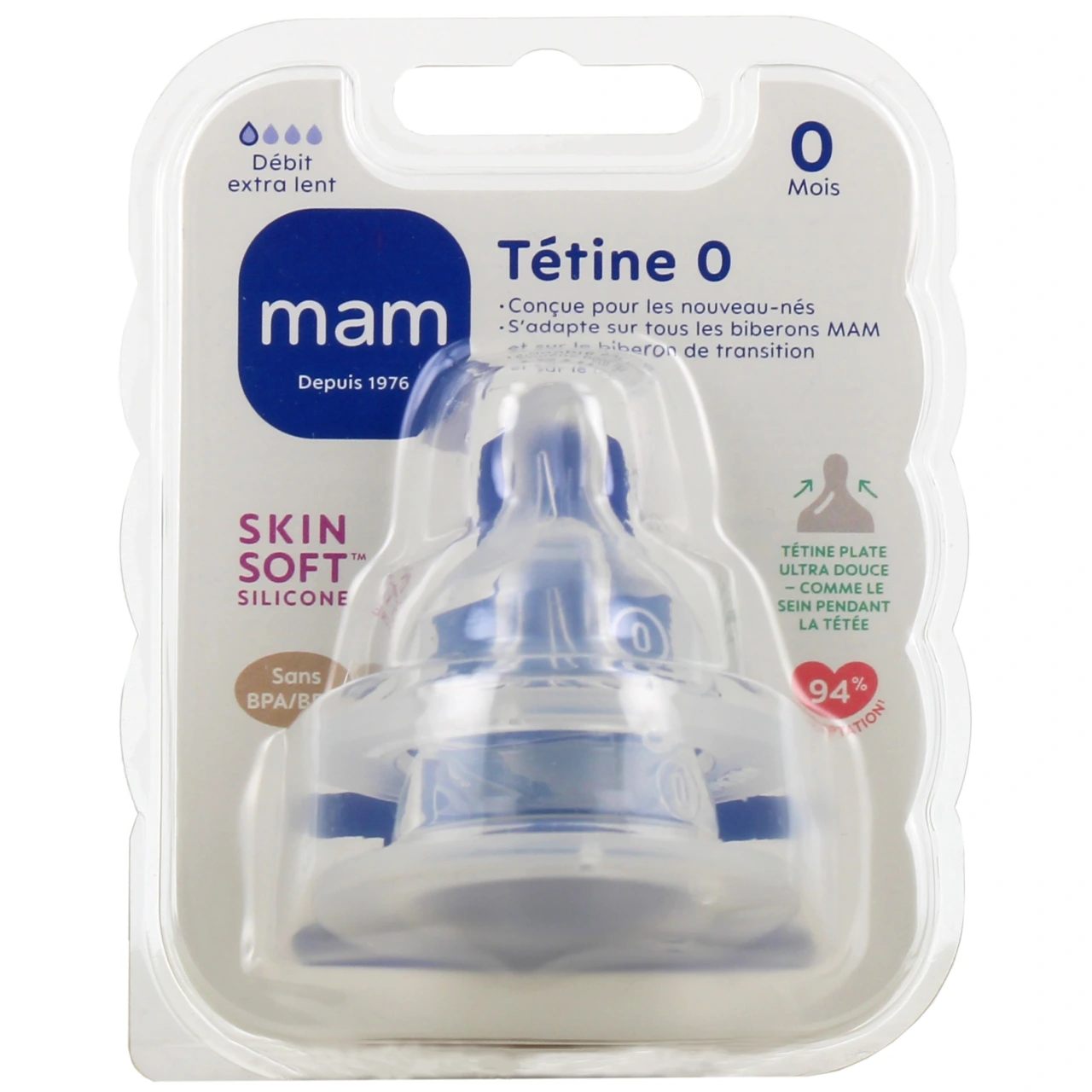 MAM Tétines silicone x2 - MAM