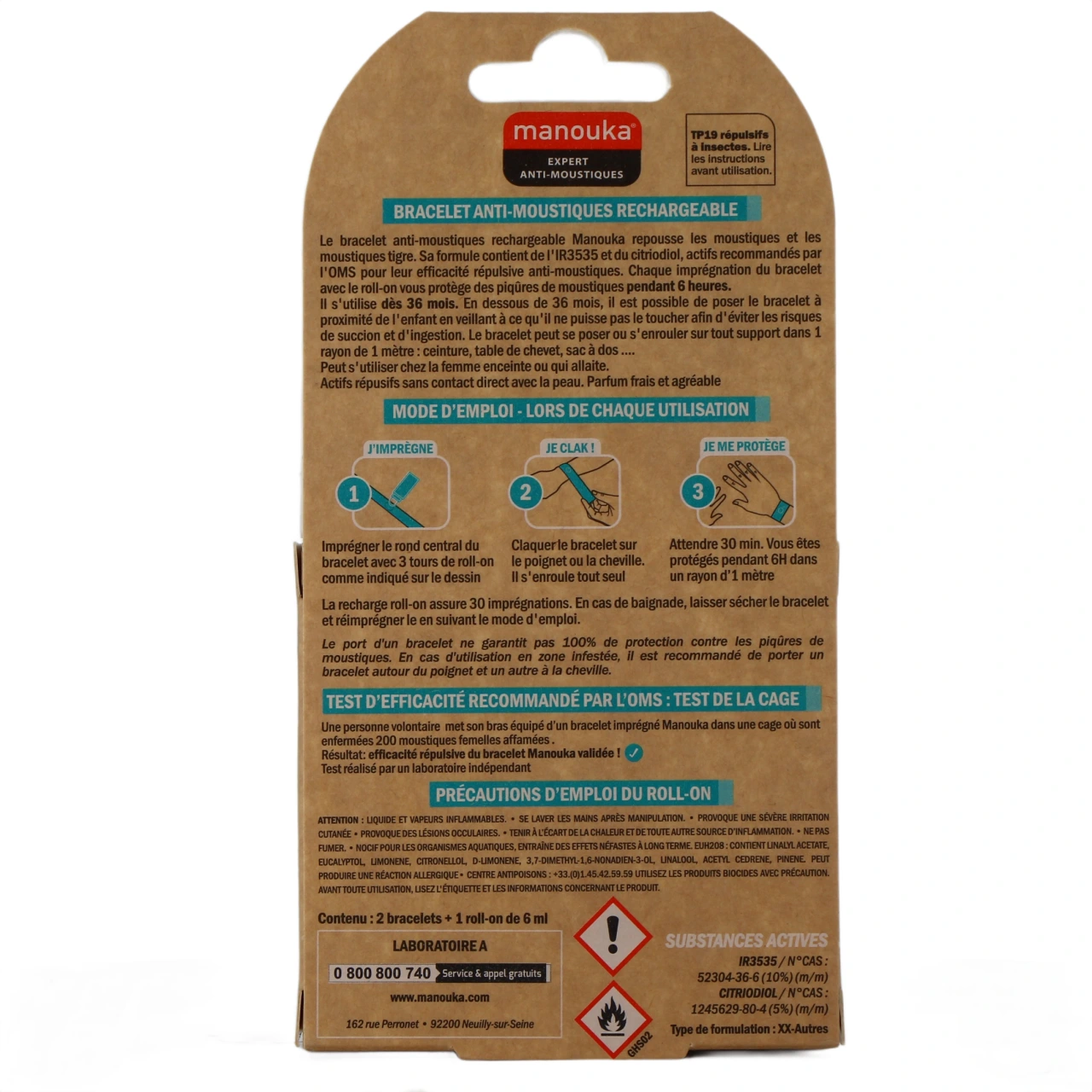 Manouka Bracelet Anti-Moustiques - Vue 75